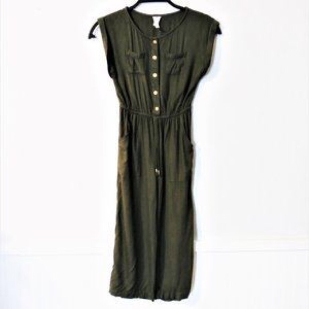 Japna Kids Army Green Jumpsuit